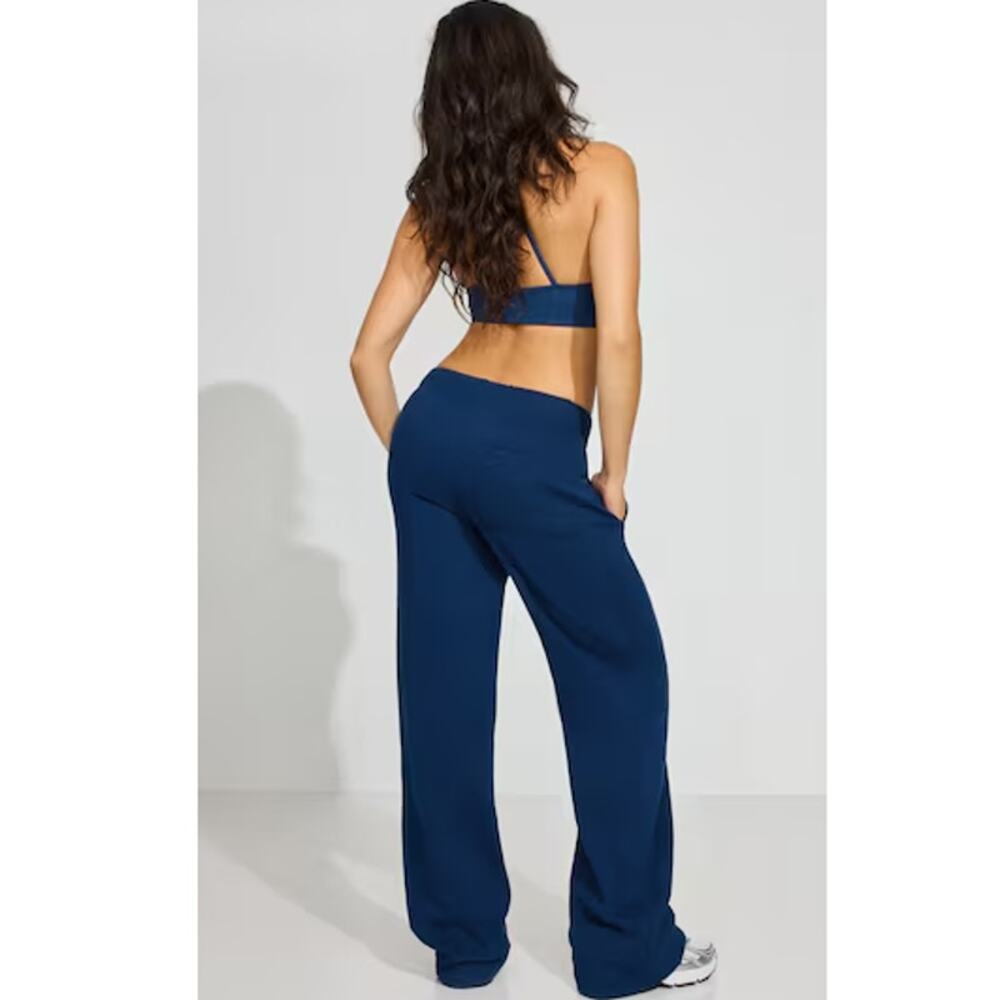 Garage Women's Midnight Blue Ultra Fleece Straight Leg Sweatpants Size S - Picture 2 of 9